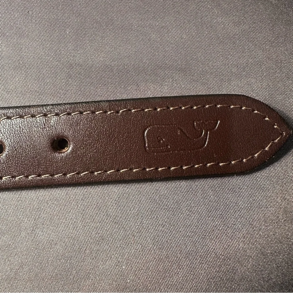 Vineyard Vines Navy Belt with Brass Buckle